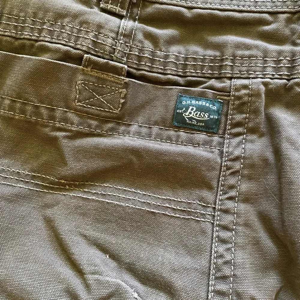 Bass Olive Men’s Canvas Terrain Flex Waist Cargo Pants EUC 40W x 32L - Picture 5 of 9